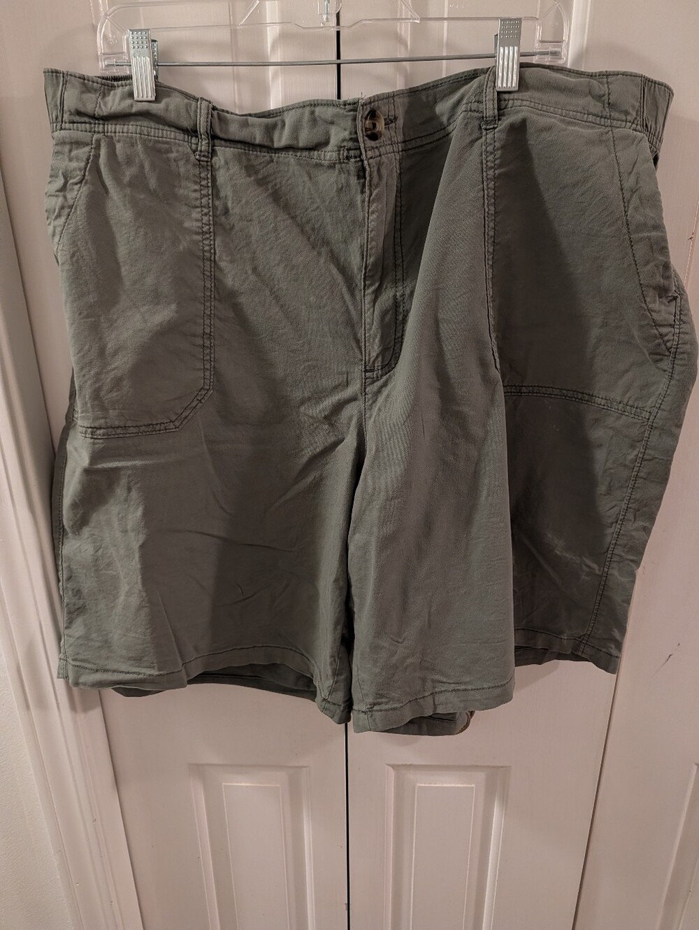 Sonoma Women's Green Elastic Waistband Bermuda Shorts Size 2X